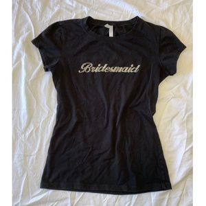 20 FOR $15 Bedazzled bridesmaids t-shirt
